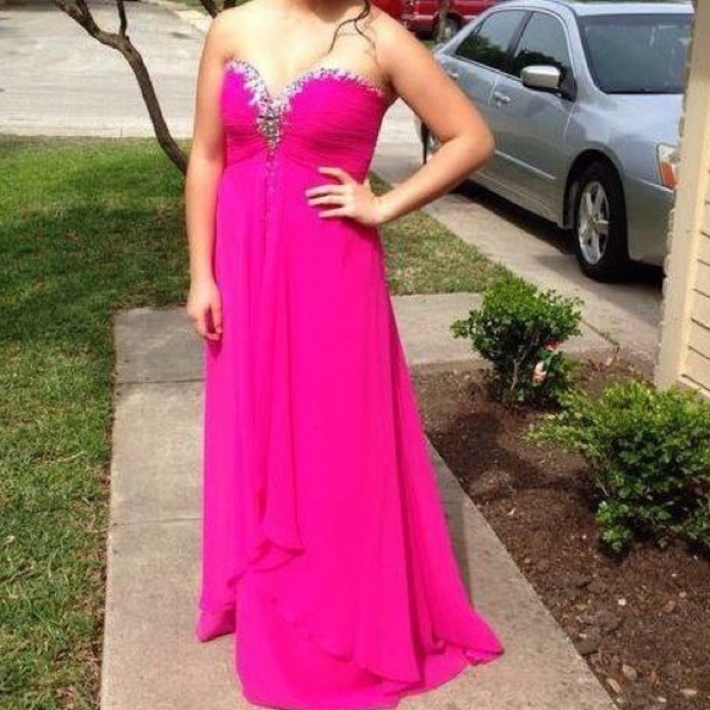 Pink prom dress